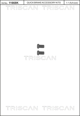 TRISCAN Schraubensatz, Bremsscheibe
