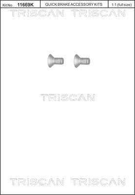 TRISCAN Schraubensatz, Bremsscheibe