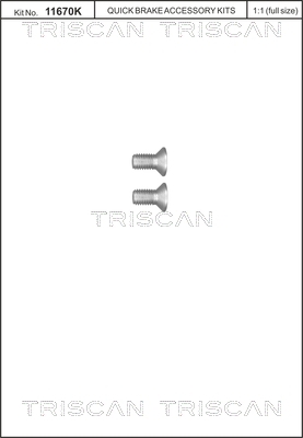 TRISCAN Schraubensatz, Bremsscheibe