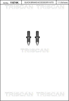 TRISCAN Schraubensatz, Bremsscheibe