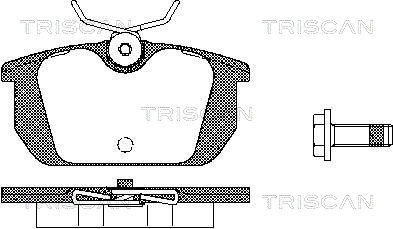 TRISCAN Bremsbelagsatz, Scheibenbremse