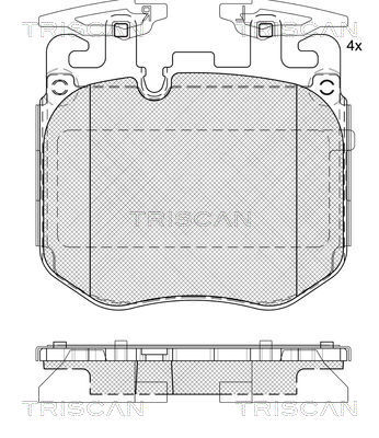 TRISCAN Bremsbelagsatz, Scheibenbremse