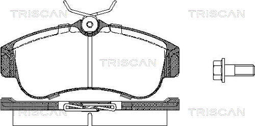 TRISCAN Bremsbelagsatz, Scheibenbremse