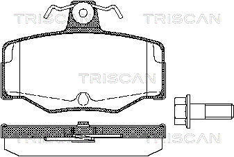 TRISCAN Bremsbelagsatz, Scheibenbremse