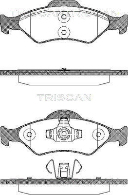 TRISCAN Bremsbelagsatz, Scheibenbremse