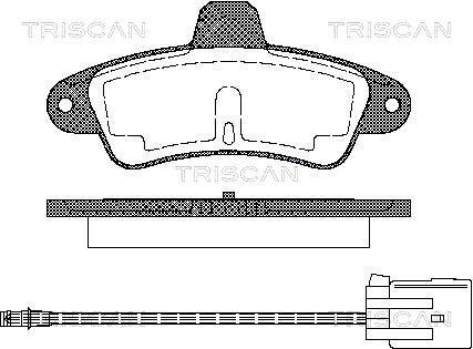 TRISCAN Bremsbelagsatz, Scheibenbremse