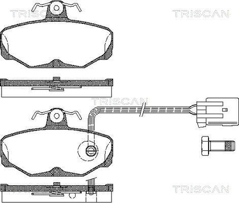 TRISCAN Bremsbelagsatz, Scheibenbremse