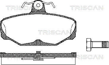 TRISCAN Bremsbelagsatz, Scheibenbremse