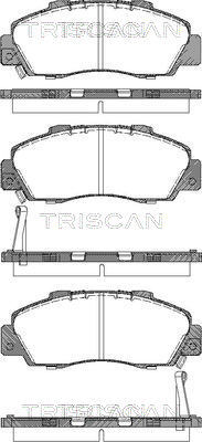TRISCAN Bremsbelagsatz, Scheibenbremse