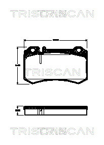 TRISCAN Bremsbelagsatz, Scheibenbremse
