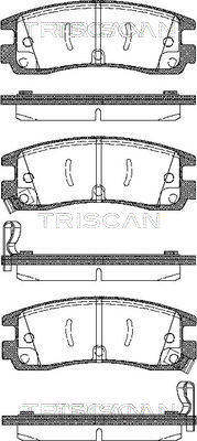TRISCAN Bremsbelagsatz, Scheibenbremse