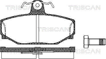 TRISCAN Bremsbelagsatz, Scheibenbremse