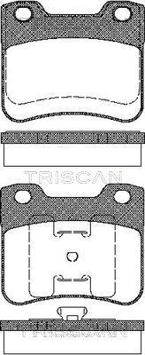 TRISCAN Bremsbelagsatz, Scheibenbremse
