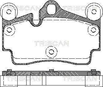 TRISCAN Bremsbelagsatz, Scheibenbremse
