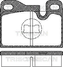 TRISCAN Bremsbelagsatz, Scheibenbremse