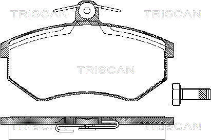 TRISCAN Bremsbelagsatz, Scheibenbremse