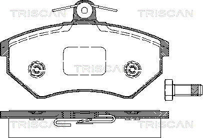 TRISCAN Bremsbelagsatz, Scheibenbremse