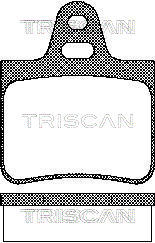 TRISCAN Bremsbelagsatz, Scheibenbremse