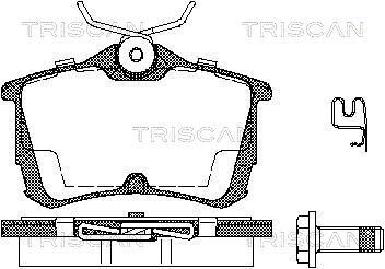 TRISCAN Bremsbelagsatz, Scheibenbremse