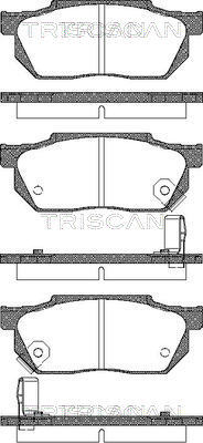 TRISCAN Bremsbelagsatz, Scheibenbremse