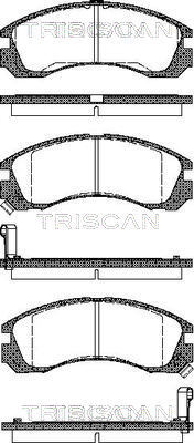 TRISCAN Bremsbelagsatz, Scheibenbremse