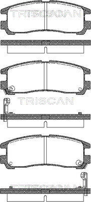 TRISCAN Bremsbelagsatz, Scheibenbremse