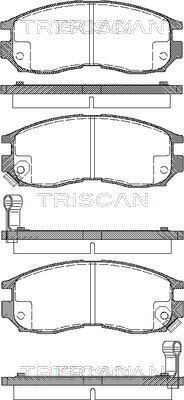 TRISCAN Bremsbelagsatz, Scheibenbremse