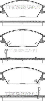 TRISCAN Bremsbelagsatz, Scheibenbremse