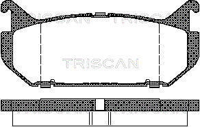 TRISCAN Bremsbelagsatz, Scheibenbremse