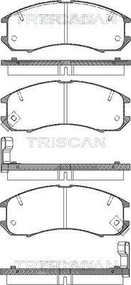 TRISCAN Bremsbelagsatz, Scheibenbremse