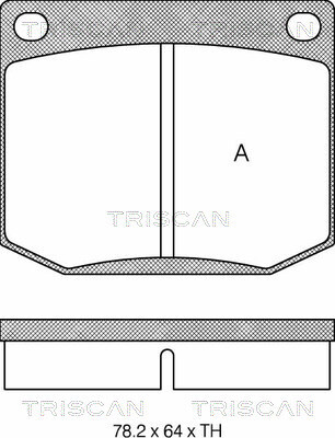TRISCAN Bremsbelagsatz, Scheibenbremse