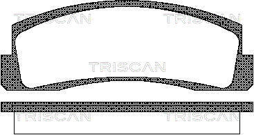 TRISCAN Bremsbelagsatz, Scheibenbremse