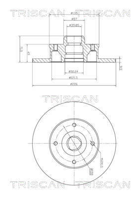TRISCAN Bremsscheibe