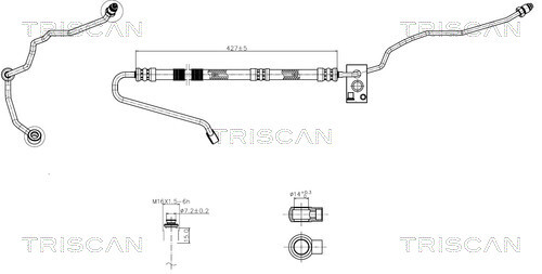 TRISCAN Hydraulikschlauch, Lenkung