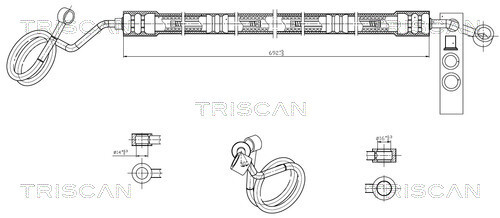 TRISCAN Hydraulikschlauch, Lenkung