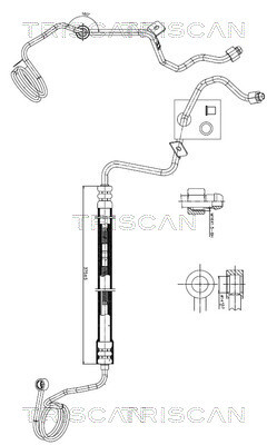 TRISCAN Hydraulikschlauch, Lenkung