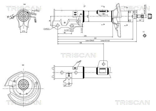 TRISCAN Stoßdämpfer