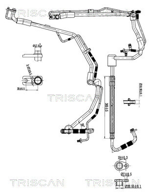 TRISCAN Hochdruck-/Niederdruckleitung, Klimaanlage